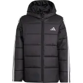 Adidas Polstret Jakke - Essentials 3S - Svart/Hvit - - 10 år (140) - Dunjakke