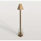 MORETTI LED-sokkellampe Silva Frame, høyde 50 cm, antikk messing
