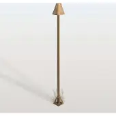 MORETTI LED-gatelampe Silva Frame, høyde 100 cm, antikk messing, IP65