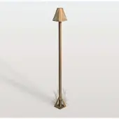 MORETTI LED-gatelampe Silva Frame, høyde 80 cm, antikk messing, IP65