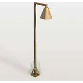 MORETTI LED-gatelampe Silva Frame, 80 x 19 cm, antikk messing