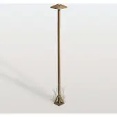 MORETTI LED-gatelampe Aura Frame, høyde 100 cm, antikk messing, IP65