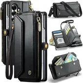 CASEME Samsung Galaxy Z Fold8 Ultra C36 RFID-blokkerende lommeboketui - svart