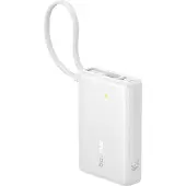 Baseus PicoGo power bank - with built-in USB-C cable - 2 x USB-C USB - 45 Watt - 10000 mAh