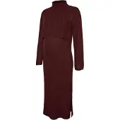 Mamalicious Suniva June Maternity Lang Ermet Midi-kjole