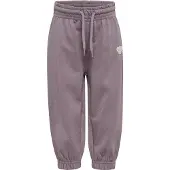 Hummel Bukser - HmlMini - Loose - Grå Ridge m. Glitter - - 1 år (80) - Bukser - bomull
