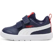 Puma Courtflex V3 Sneakers Toddlers, Shoes, Navy/White/Red, 20