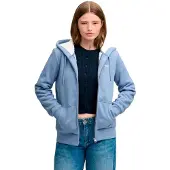 Superdry Signature Embroidered Borg Genser Med Hel Glidelås