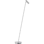 B-Leuchten LED-gulvlampe Tom, dimbar, nikkel