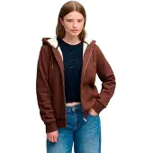 Superdry Signature Embroidered Borg Genser Med Hel Glidelås