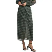 Silbon Midi Knot Ethnic Print Midiskjørt
