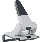 Leitz Hulapparat 5180, 2 huller, 65 ark, sølv