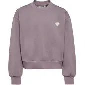 Hummel Collegegenser - HmlJR - Loose - Grå Ridge m. Glitter - - 11-12 år (146-152) - Collegegenser