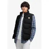 Superdry for man. M5012426A Black NON Everest hooded vest (3XL), Casual, Outdoor, Recycled nylon