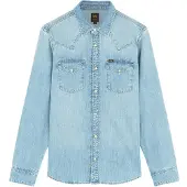 Lee Western Denim Regular Fit Skjorte Med Lange Ermer