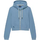 Superdry Essential Logo Cropped Genser Med Hel Glidelås