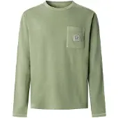 Pepe Jeans for man. PM5010602 Jude green t-shirt (M), Casual, Cotton, Long sleeve