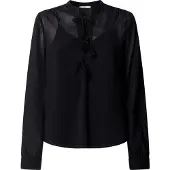 Pepe Jeans for woman. PL3051559 Julianna black blouse (S), Casual, Viscose, Long sleeve