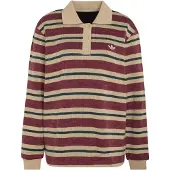Adidas Originals Striped Knitted Polo Genser Med Hel Glidelås