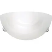 Orion Ada vegglampe laget av opalt glass, halvsirkelformet