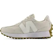 New Balance for woman. W327V1_LI 327 beige leather sneakers (40), Flat, Suede, Laces, Casual