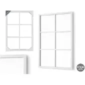 Giftdeco Giftdecor rektangulært speil med sprosser 71 x 49 cm