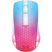 Deltaco GAMING DM320 Transparents RGB Wireless - Gaming mus - 6 knapper - Hvit