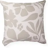 Nordstrand Putetrekk 60x63 cm - 100% bomull - Grått blomstermønster
