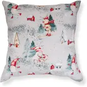 Nordstrand Putetrekk 60x63 cm - 100% bomull - Grått med nissedesign