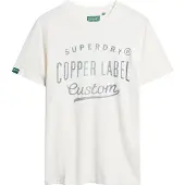 Superdry for man. M1011900A Workwear T-shirt from the Copper Label range white (M), Casual, Cotton, Short sleeve