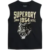 Superdry for woman. W6011899A Tight T-shirt black (XS), Casual, Cotton, Sleeveless / Straps