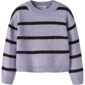Name It Mini Collegegenser - Strikk - NmfOlenska - Heirloom Lilac/Cho - - 4 år (104) - Collegegenser