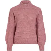 Vila Viliomy Høy Hals Strikket Pullover