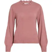 Vila Vinoa Høy Hals Strikket Pullover