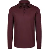 Desoto Longsleeve Poloshirt Essential Burgundy Bordeaux Rød Størrelse
