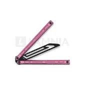 Glidr Moab X Meridian balisong trainer, Flamingo Pink