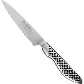 Global Gs-108/sc 12cm Utility Scalloped Blade Kjøkkenkniv