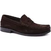 Suitable Penny Loafers Semsket Skinn Brun Størrelse