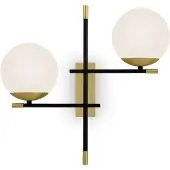 Maytoni Nostalgia vegglampe 2 lyskilder av glass