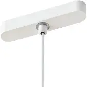 LINDBY LED-pendellampe Lumaro, hvit, 27 cm, 48 V, dimbar