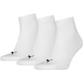 Puma Quarter Socks Unisex (3-Pack), Clothing, White, 47-49