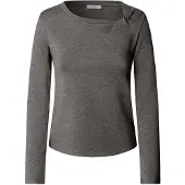 Pepe Jeans for woman. PL5000314 Barna grey T-shirt (S), Casual, Polyester, Long sleeve