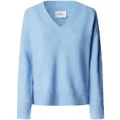 Pepe Jeans for woman. PL7000218 Ashley V Neck blue sweater (M), Casual, Acrylic