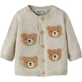 Name it Cardigan - Strikk - NbmObase - Peyote Melange - - 1 år (80) - Cardigan