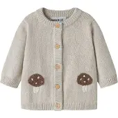 Name it Cardigan - Strikk - NbfOtelia - Peyote Melange - - 68 - Cardigan