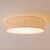 Milagro Lighting Taklampe Marshall, brun, rotting, Ø 50 cm, E27