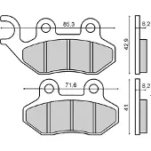 RMS Beauty Cagiva City 50cc 225102753 Sintrede Bremseklosser