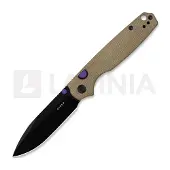 Kizer Cutlery Pokiman BLL AEB-L foldekniv, Brown Micarta, Black PVD