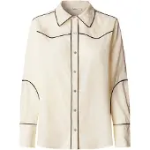 Pepe Jeans for woman. PL3051570 Gianna off-white shirt (S), Casual, Cotton, Long sleeve