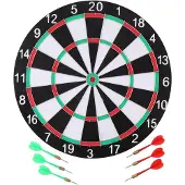 Dunlop Dartskive med 6 piler, diameter 40,5 cm<